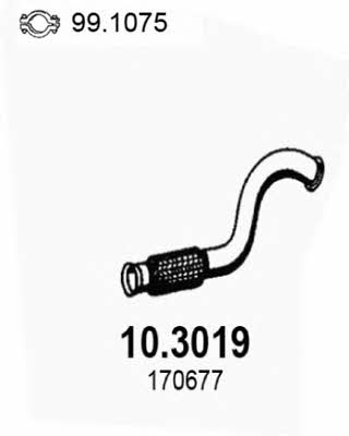 Asso 10.3019 Exhaust pipe 103019