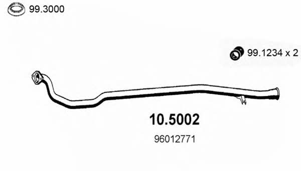 Asso 10.5002 Exhaust pipe 105002