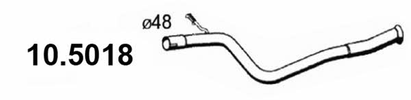  10.5018 Exhaust pipe 105018