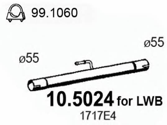 Asso 10.5024 Exhaust pipe 105024