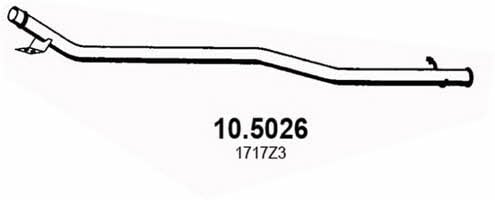  10.5026 Exhaust pipe 105026