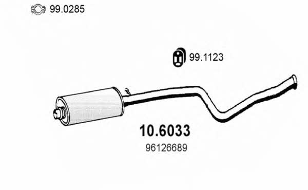 Asso 10.6033 Central silencer 106033