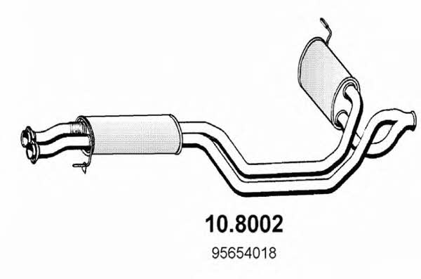 Asso 10.8002 Middle-/End Silencer 108002