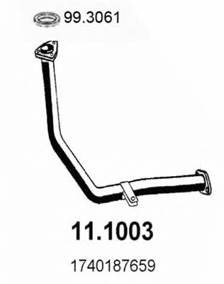Asso 11.1003 Exhaust pipe 111003