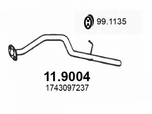 Asso 11.9004 Exhaust pipe 119004