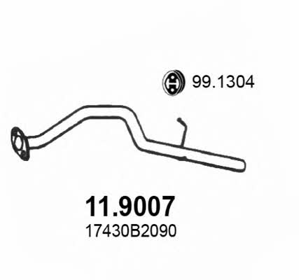 Asso 11.9007 Exhaust pipe 119007