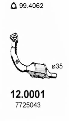 Asso 12.0001 Catalytic Converter 120001