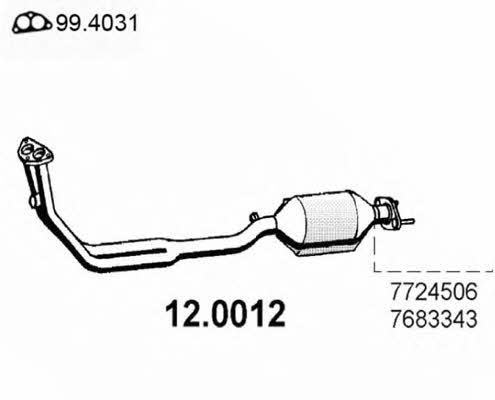 Asso 12.0012 Catalytic Converter 120012