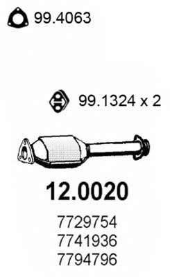 Asso 12.0020 Catalytic Converter 120020