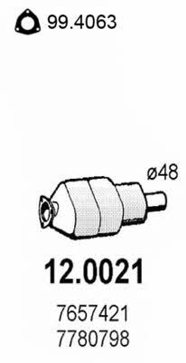 Asso 12.0021 Catalytic Converter 120021