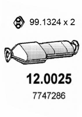 Asso 12.0025 Catalytic Converter 120025