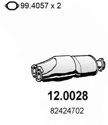 Asso 12.0028 Catalytic Converter 120028