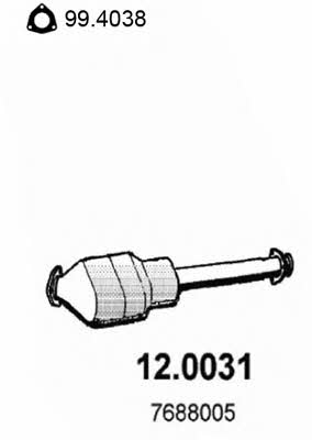 Asso 12.0031 Catalytic Converter 120031