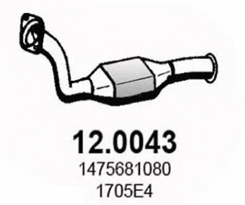 Asso 12.0043 Catalytic Converter 120043