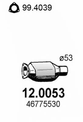 Asso 12.0053 Catalytic Converter 120053