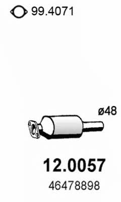 Asso 12.0057 Catalytic Converter 120057