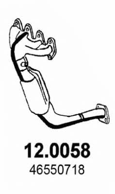 Asso 12.0058 Catalytic Converter 120058