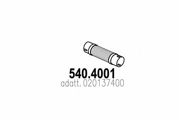 Asso 540.4001 Corrugated pipe 5404001