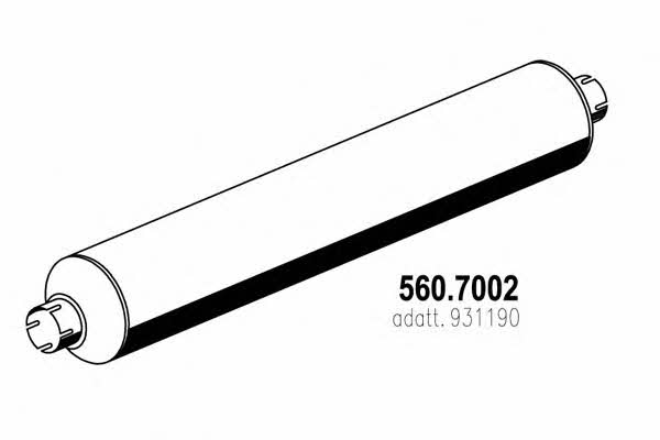 Asso 560.7002 Middle-/End Silencer 5607002