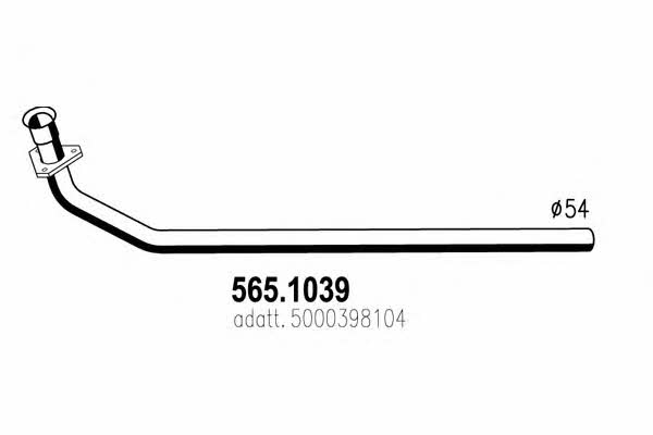 Asso 565.1039 Exhaust pipe 5651039
