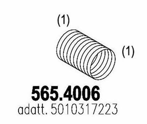 Asso 565.4006 Corrugated pipe 5654006