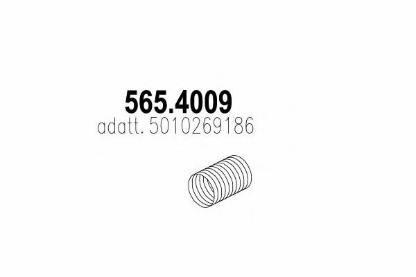 Asso 565.4009 Corrugated pipe 5654009