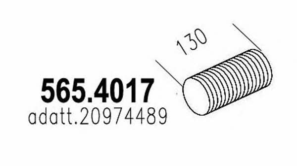 Asso 565.4017 Corrugated pipe 5654017