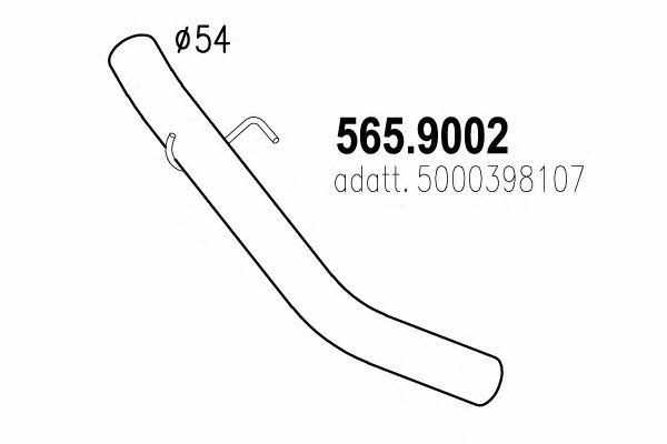 Asso 565.9002 Exhaust pipe 5659002