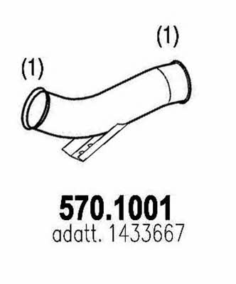 Asso 570.1001 Exhaust pipe 5701001