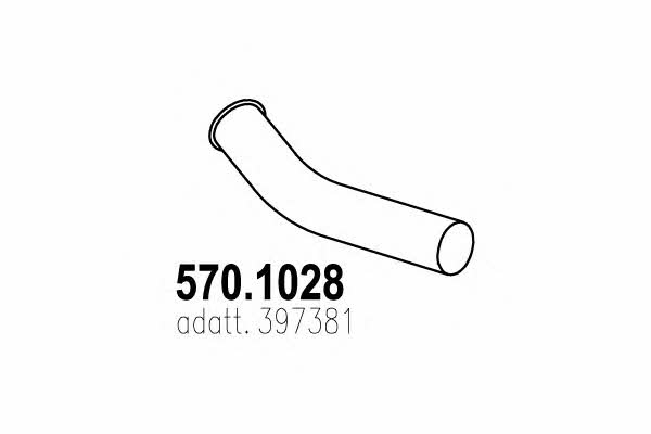 Asso 570.1028 Exhaust pipe 5701028