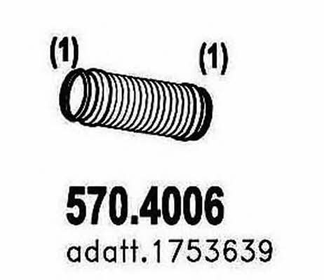 Asso 570.4006 Corrugated pipe 5704006