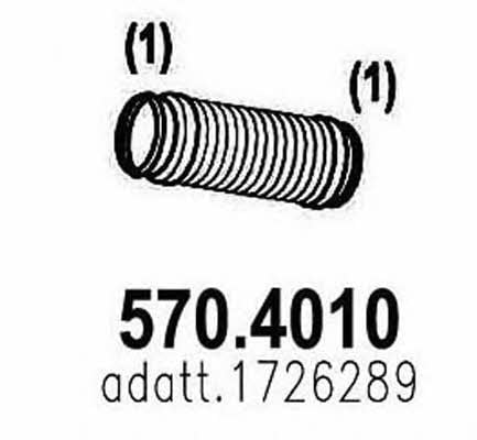 Asso 570.4010 Corrugated pipe 5704010