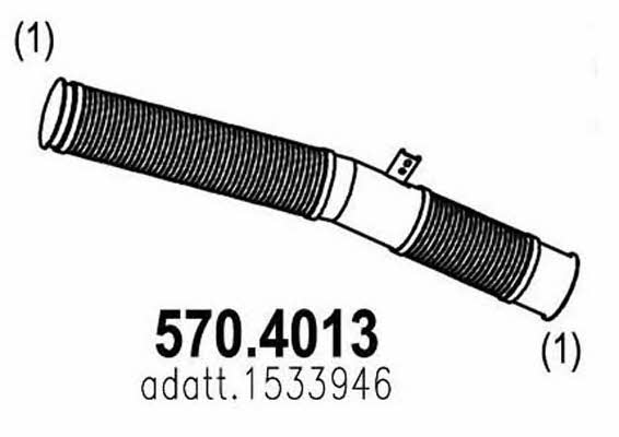 Asso 570.4013 Corrugated pipe 5704013