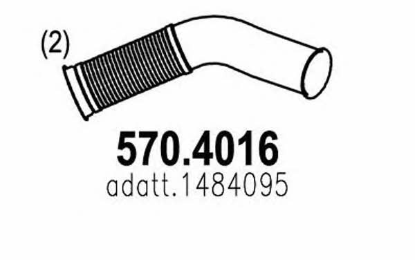 Asso 570.4016 Corrugated pipe 5704016