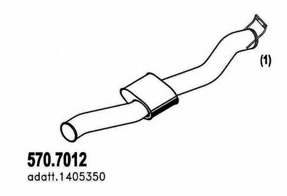 Asso 570.7012 Middle-/End Silencer 5707012