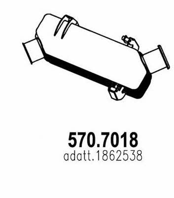 Asso 570.7018 Middle-/End Silencer 5707018