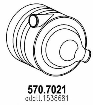 Asso 570.7021 Diesel particulate filter DPF 5707021