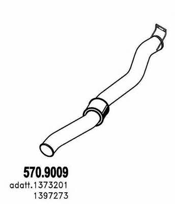 Asso 570.9009 Exhaust pipe 5709009