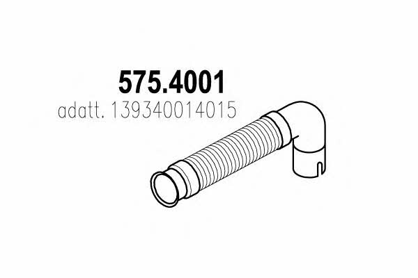 Asso 575.4001 Corrugated pipe 5754001
