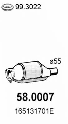 Asso 58.0007 Catalytic Converter 580007