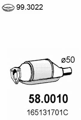 Asso 58.0010 Catalytic Converter 580010