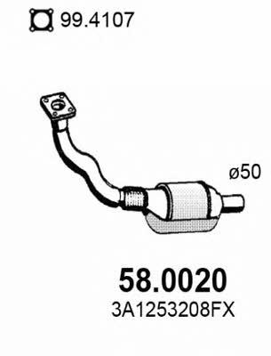 Asso 58.0020 Catalytic Converter 580020