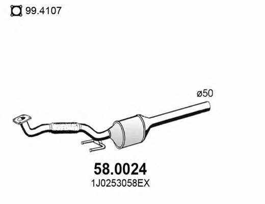 Asso 58.0024 Catalytic Converter 580024