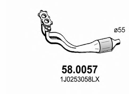 Asso 58.0057 Catalytic Converter 580057