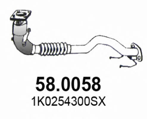 Asso 58.0058 Catalytic Converter 580058