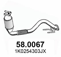Asso 58.0067 Catalytic Converter 580067