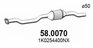 Asso 58.0070 Catalytic Converter 580070