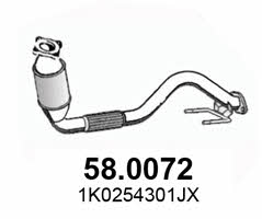 Asso 58.0072 Catalytic Converter 580072