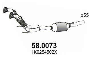 Asso 58.0073 Catalytic Converter 580073