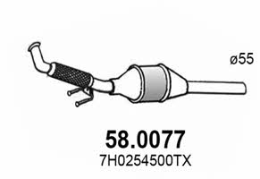Asso 58.0077 Catalytic Converter 580077